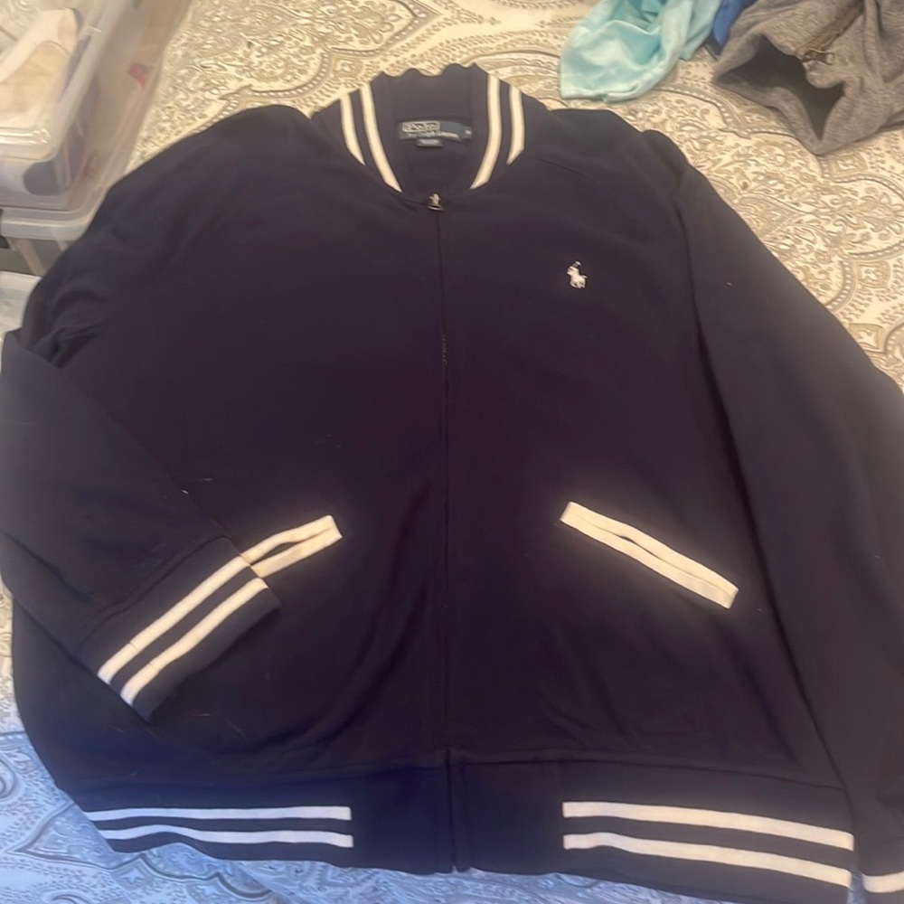 Ralph Lauren Navy Blue Knit jacket